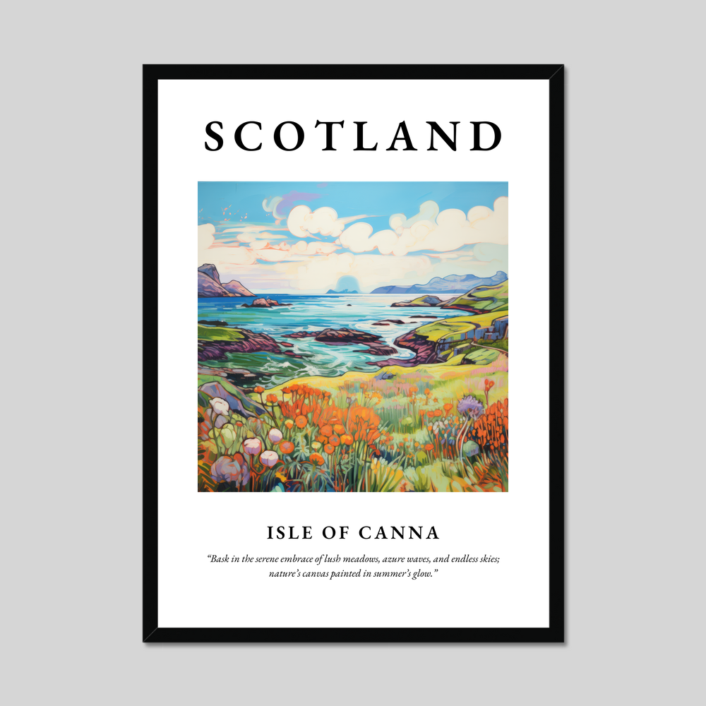 Poster of Isle of Canna, Scotland.