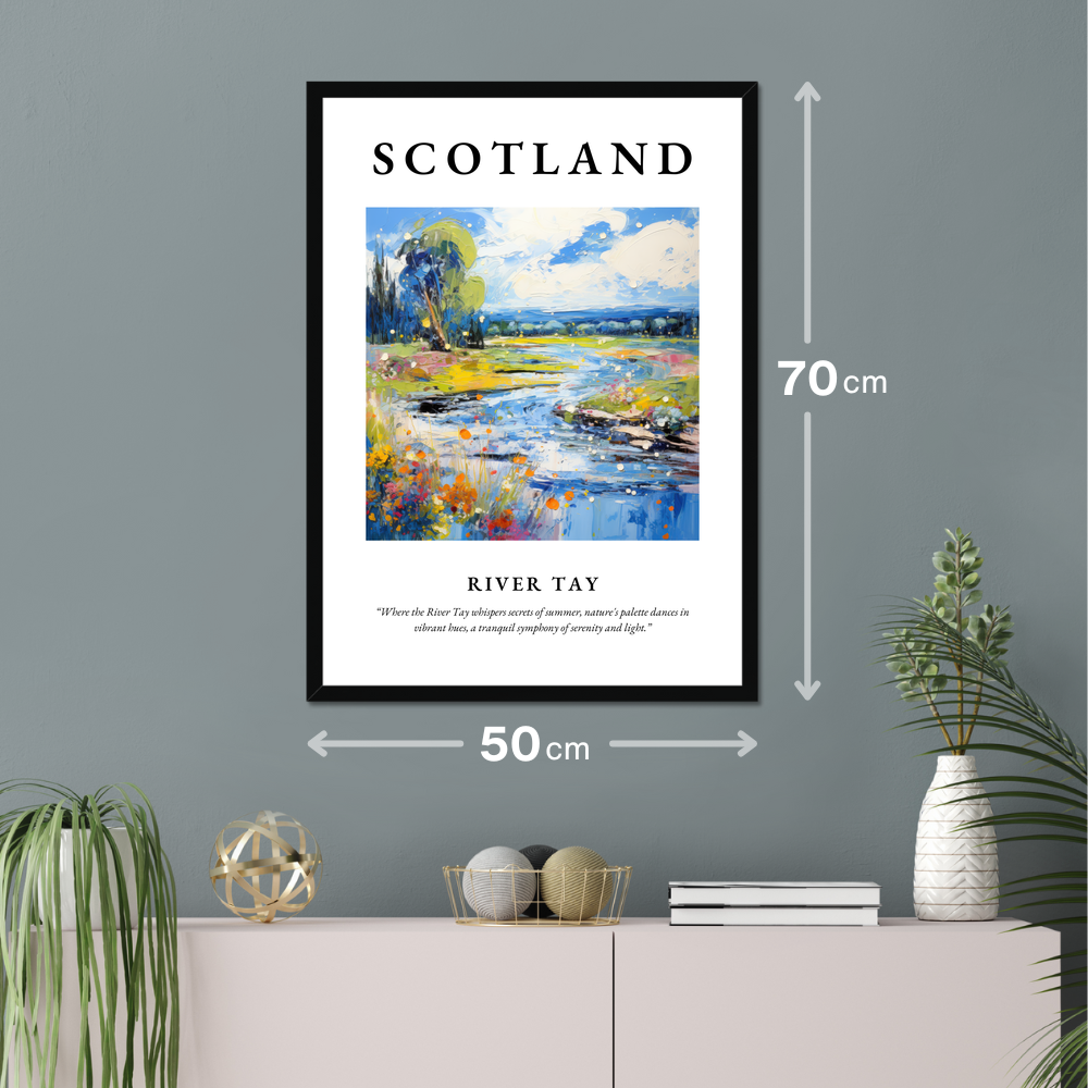 Poster of River Tay hanging on a wall