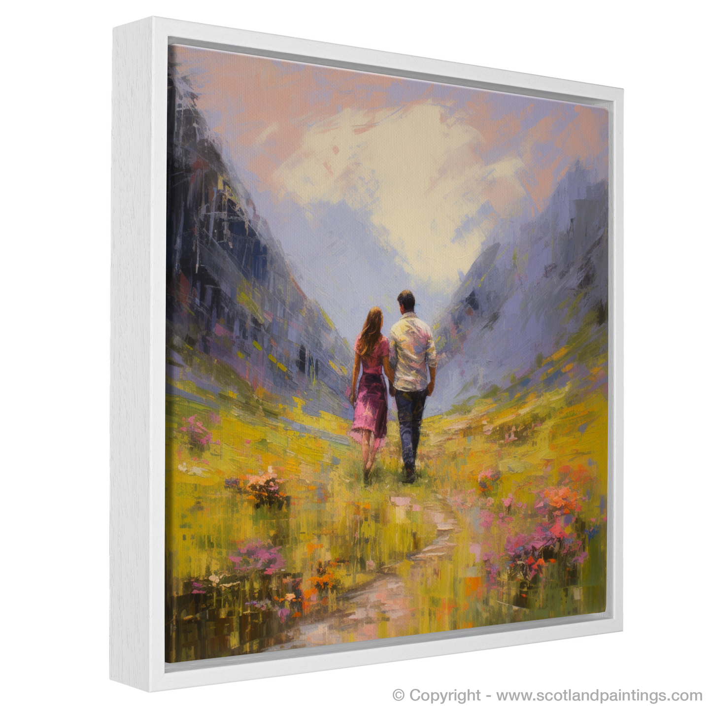 Romantic Highland Stroll in Summer's Embrace