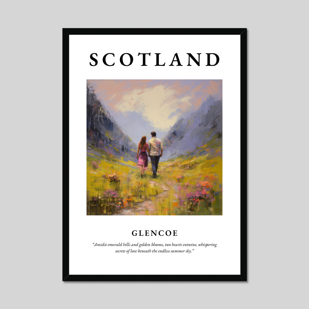 Poster of Glencoe, Scotland.