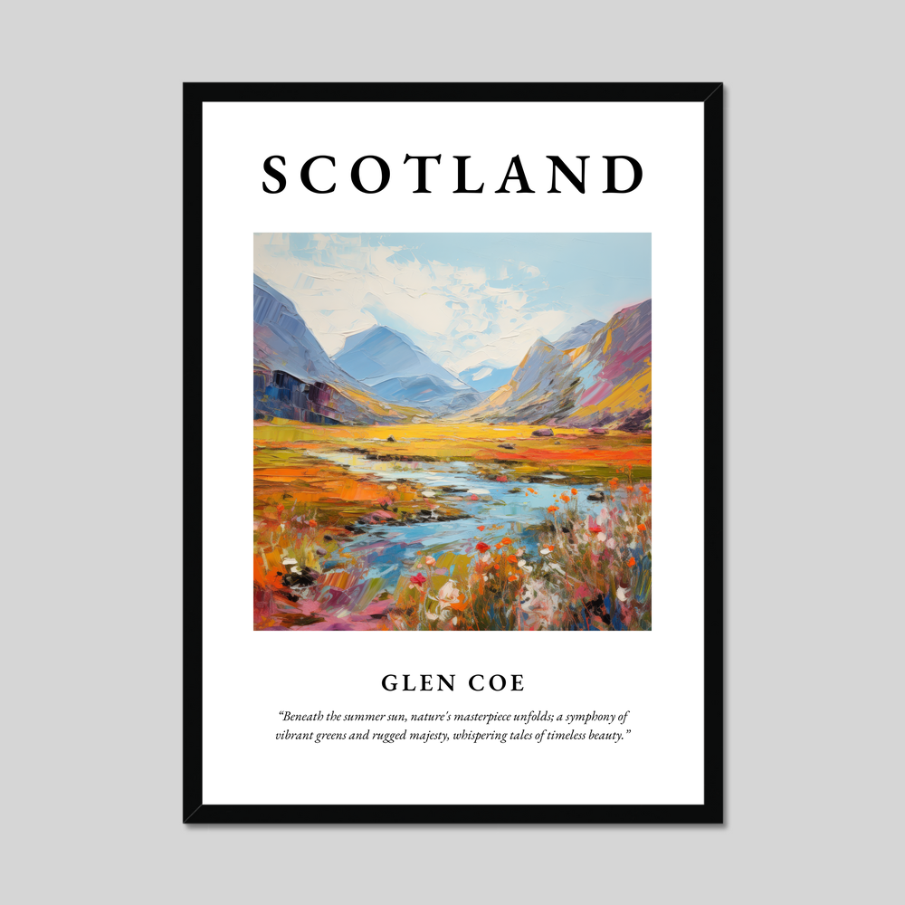 Poster of Glen Coe, Scotland.