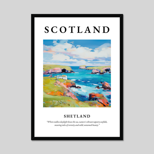 Poster of Shetland, Scotland.