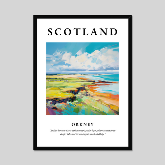 Poster of Orkney, Scotland.