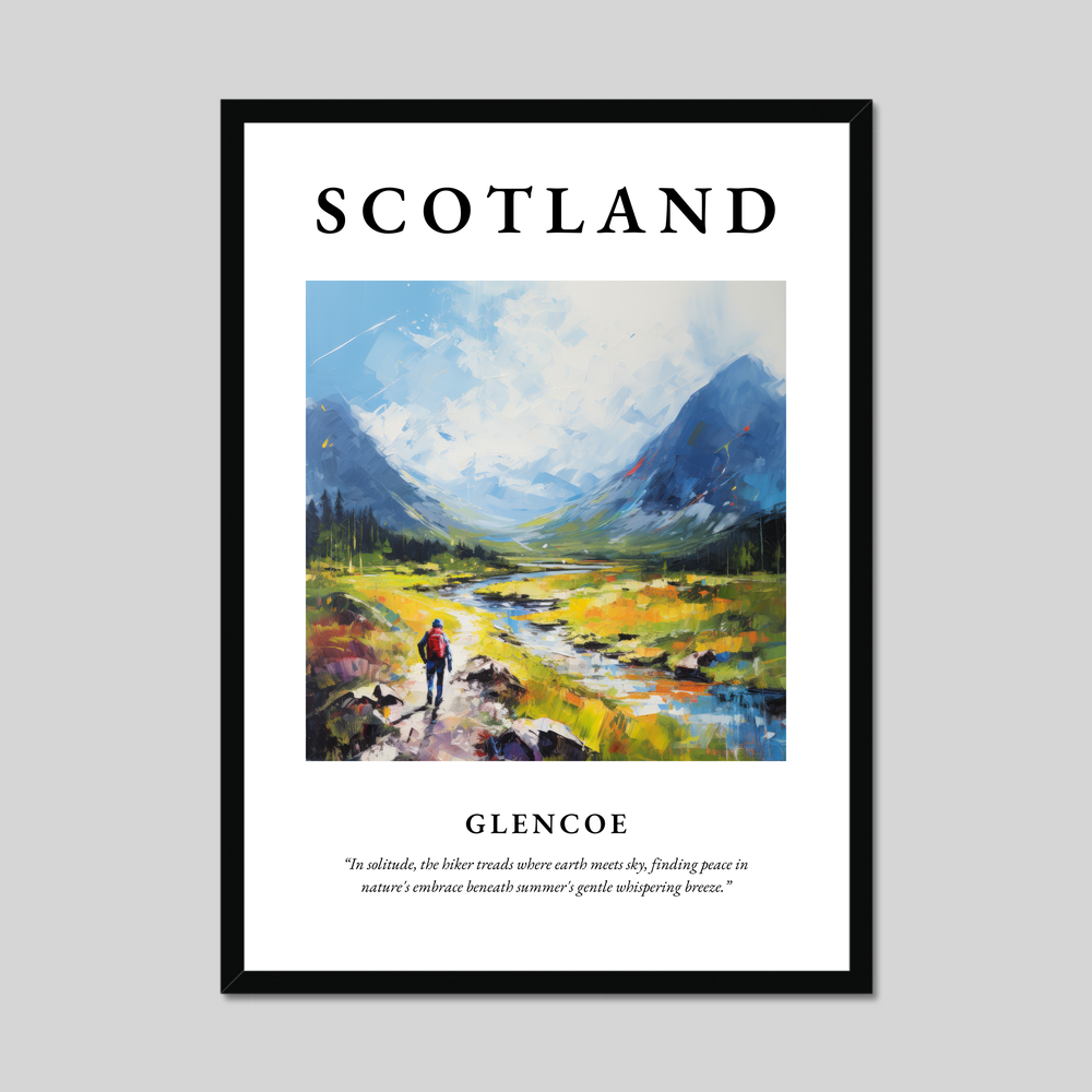 Poster of Glencoe, Scotland.