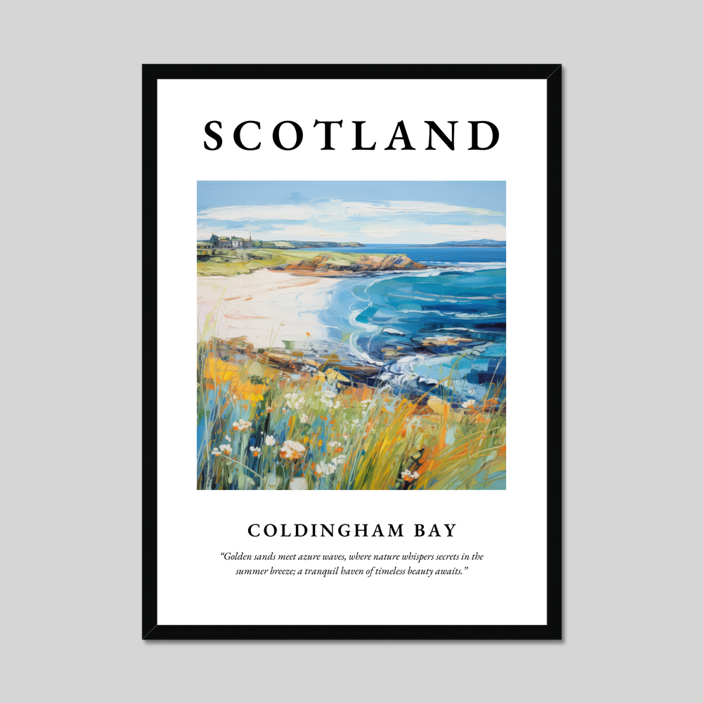 Poster of Coldingham Bay, Scotland.