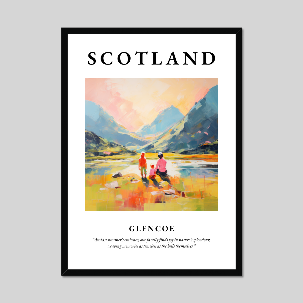 Poster of Glencoe, Scotland.