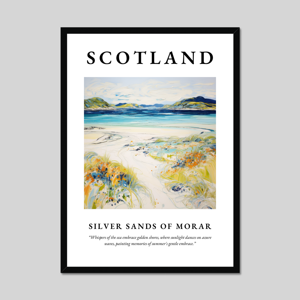 Poster of Silver Sands of Morar, Scotland.