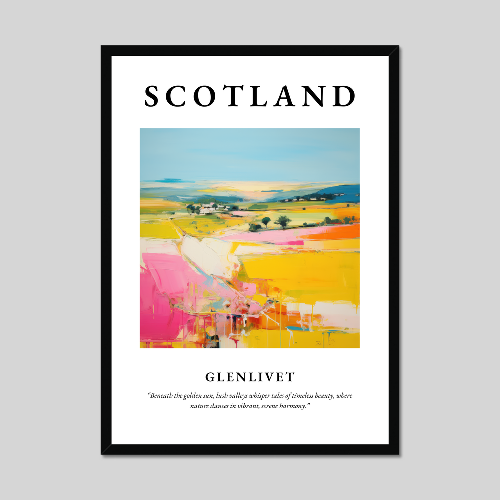 Poster of Glenlivet, Scotland.