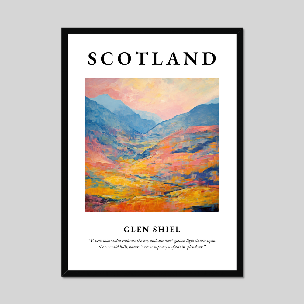 Poster of Glen Shiel, Scotland.