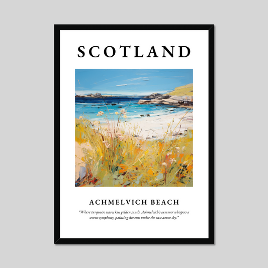 Poster of Achmelvich Beach, Scotland.