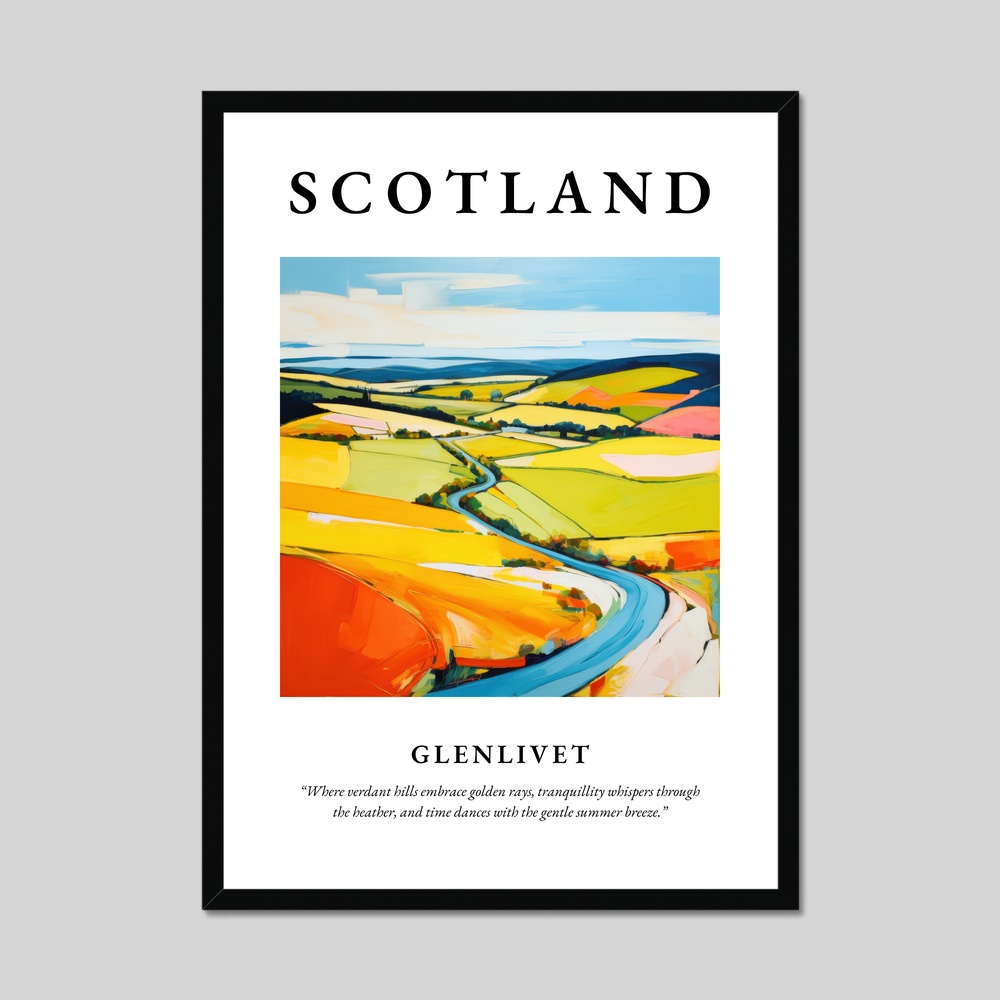 Poster of Glenlivet, Scotland.