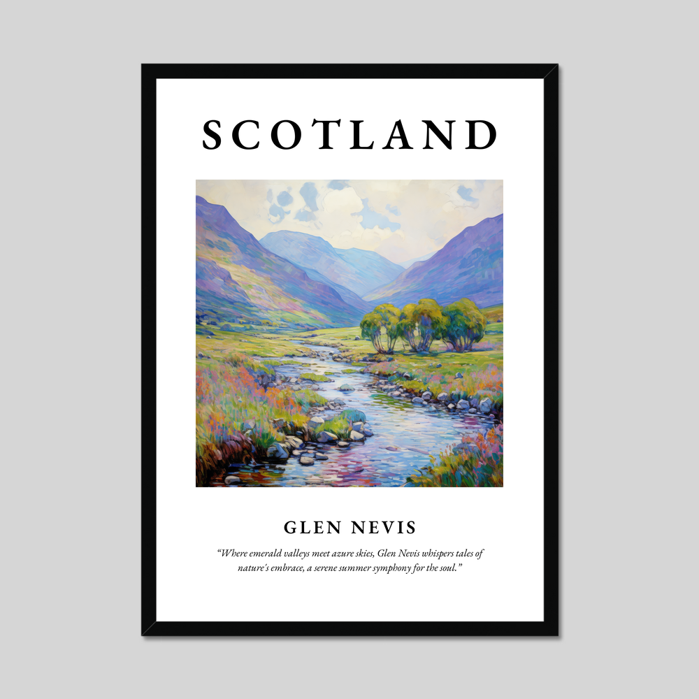 Poster of Glen Nevis, Scotland.