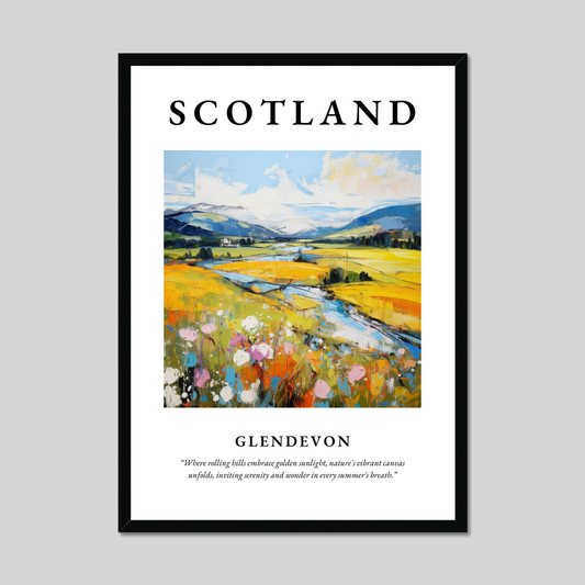 Poster of Glendevon, Scotland.