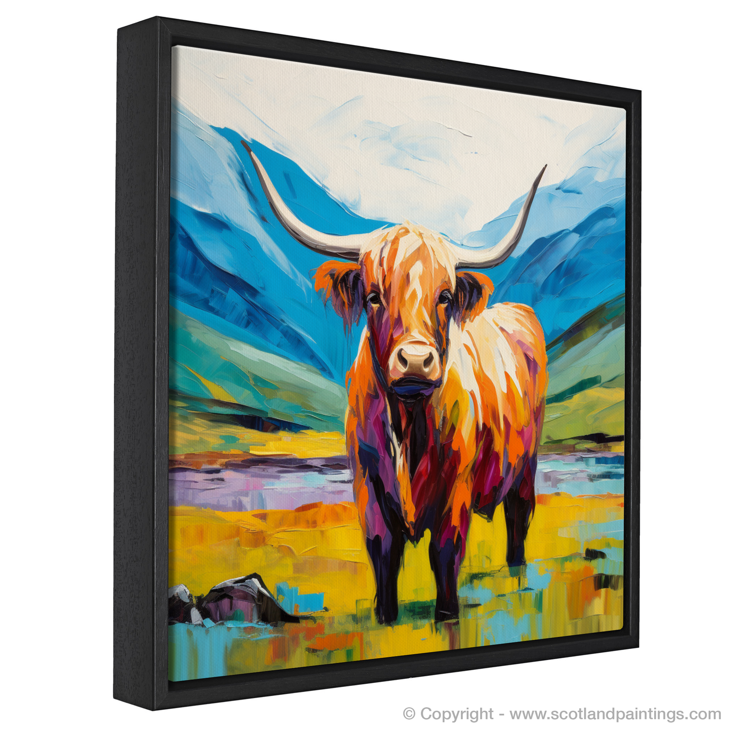 Highland Cow in Summer Splendour