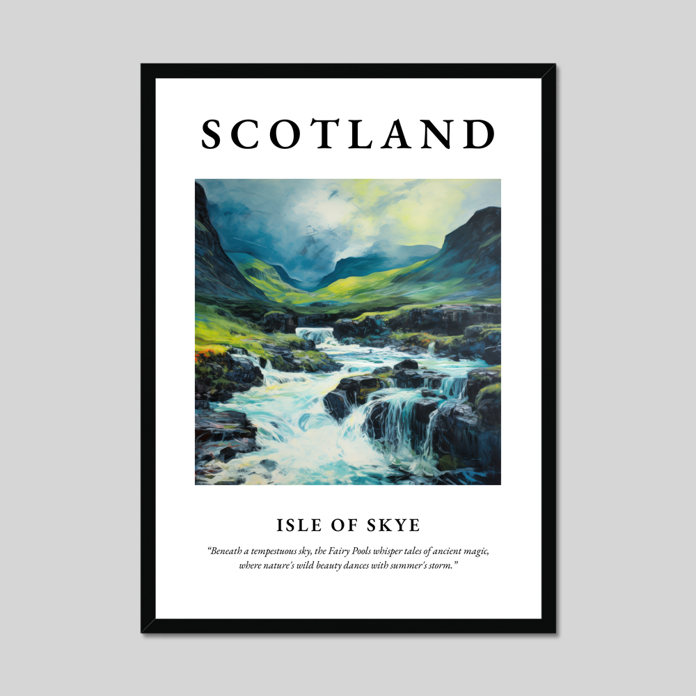 Poster of Isle of Skye, Scotland.