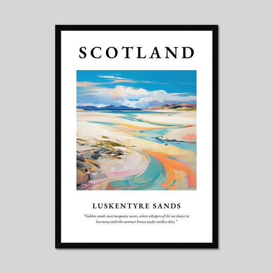 Poster of Luskentyre Sands, Scotland.