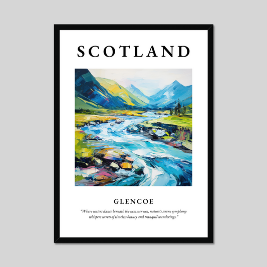 Poster of Glencoe, Scotland.