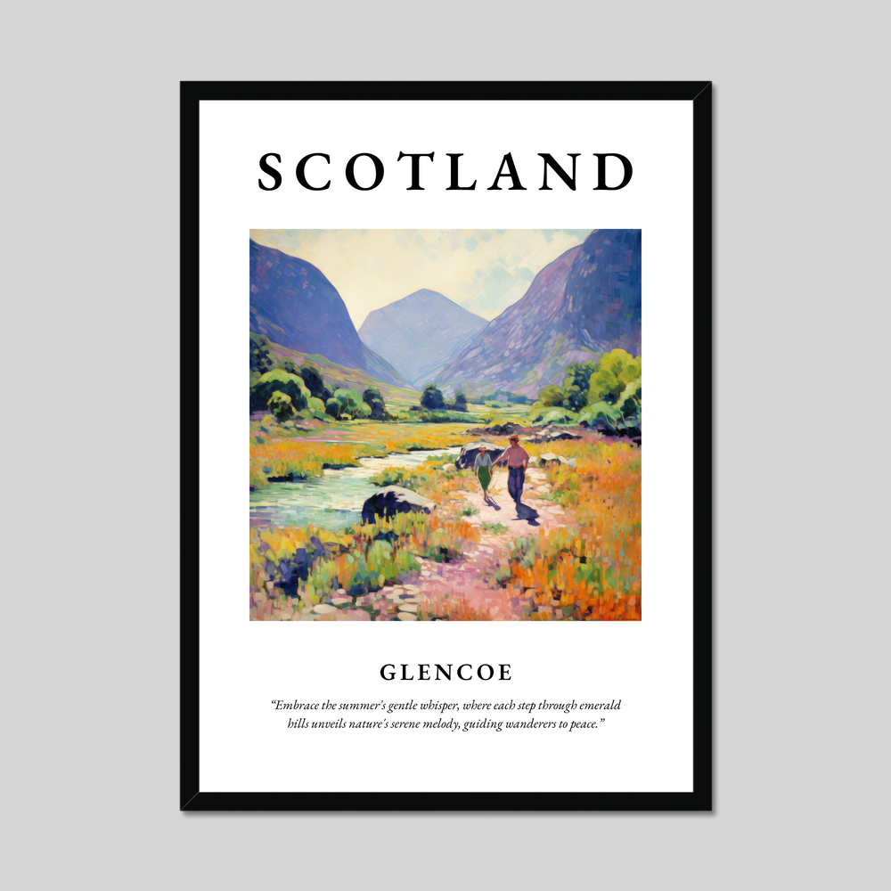 Poster of Glencoe, Scotland.