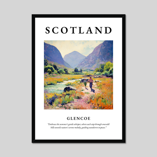 Poster of Glencoe, Scotland.