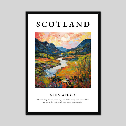 Poster of Glen Affric, Scotland.