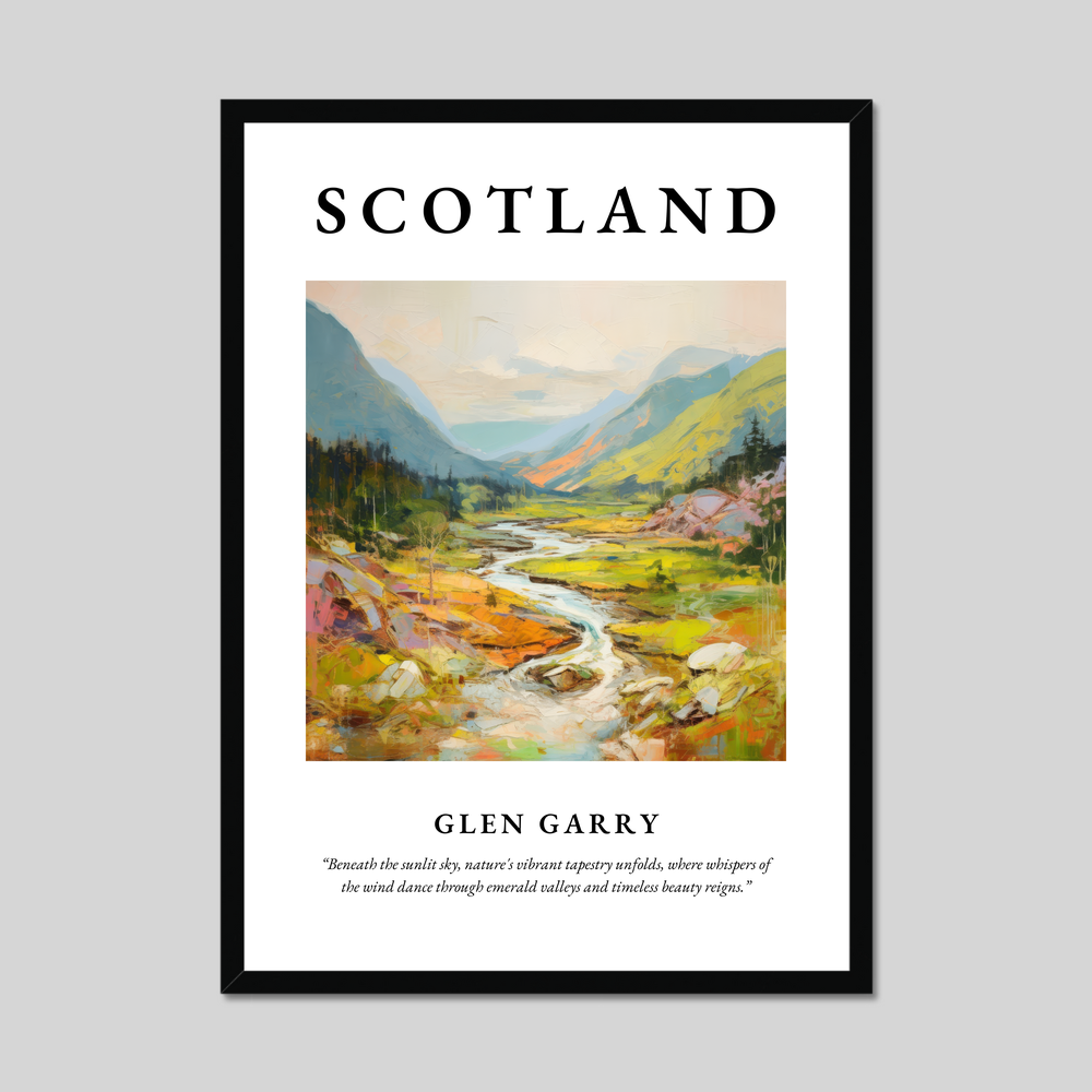 Poster of Glen Garry, Scotland.