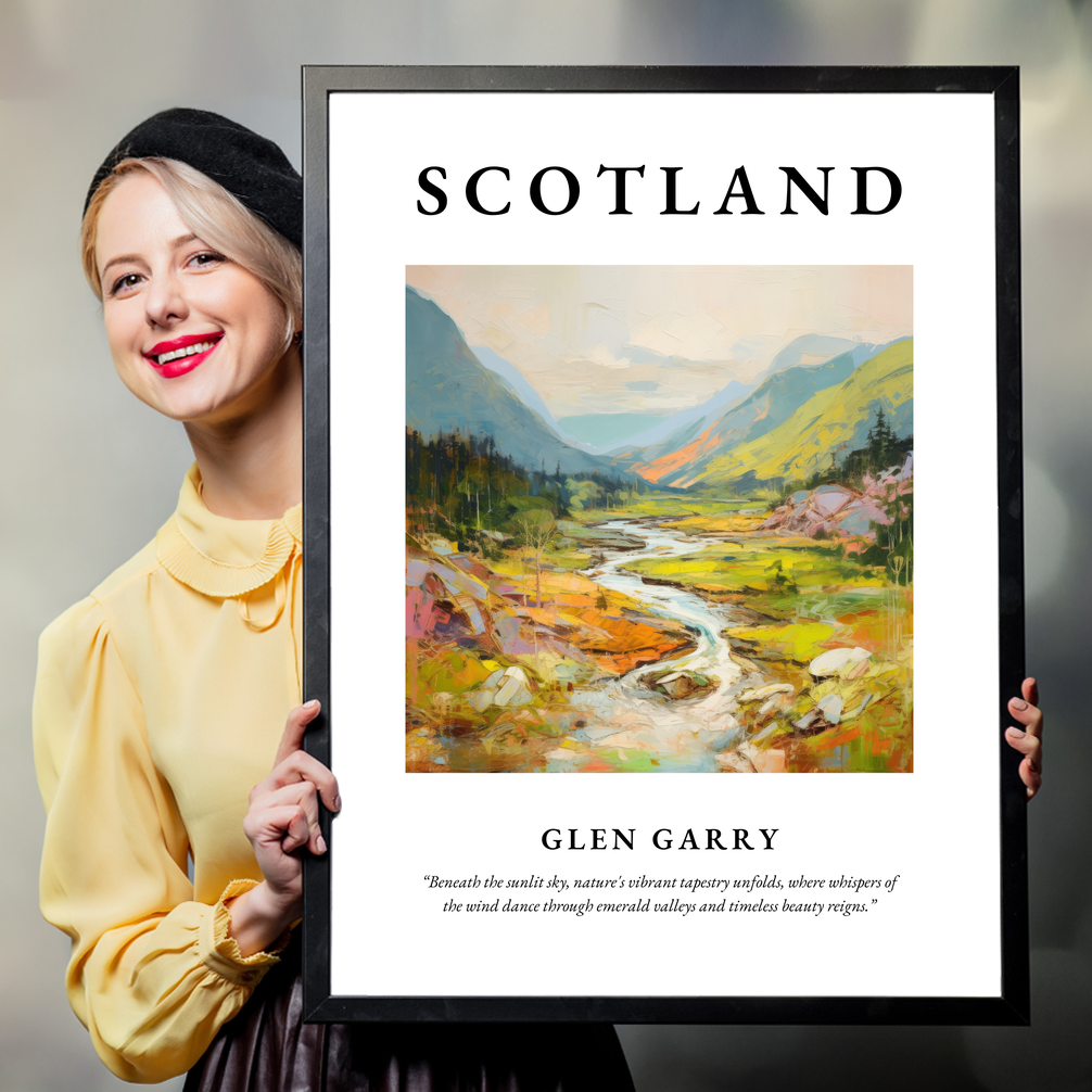 Person holding a poster of Glen Garry