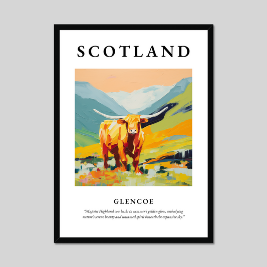 Poster of Glencoe, Scotland.