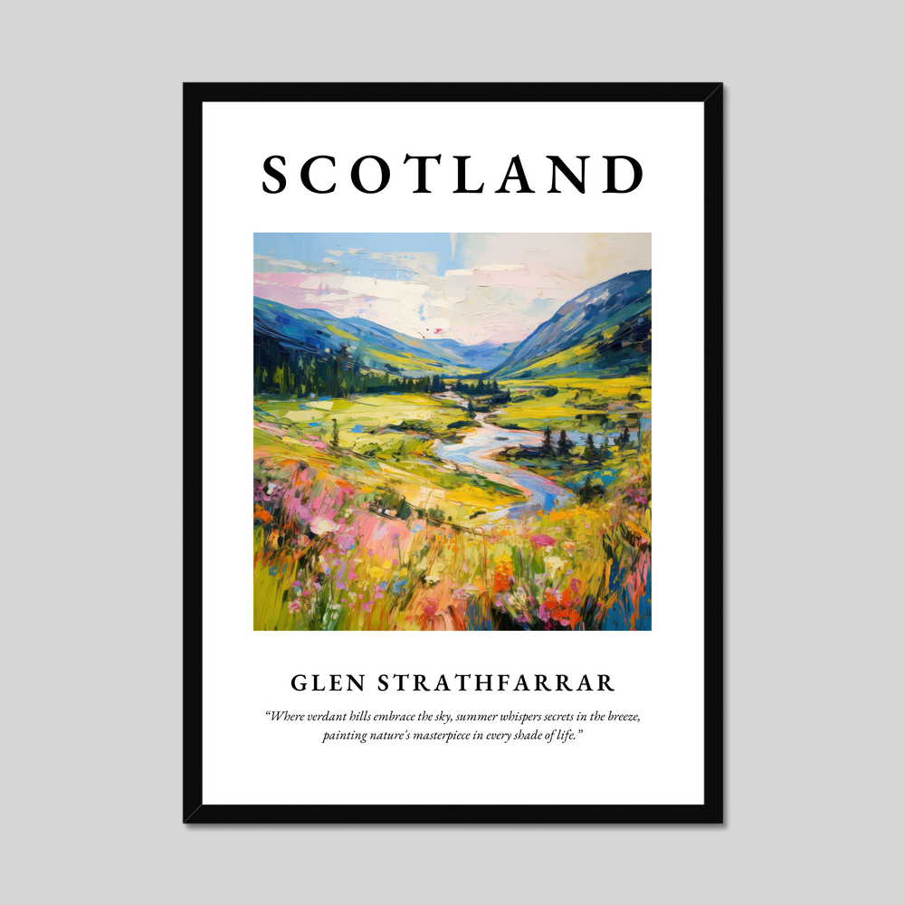 Poster of Glen Strathfarrar, Scotland.