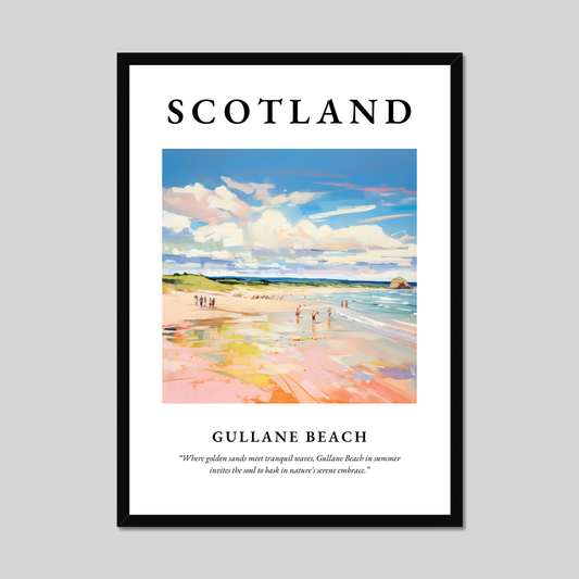 Poster of Gullane Beach, Scotland.