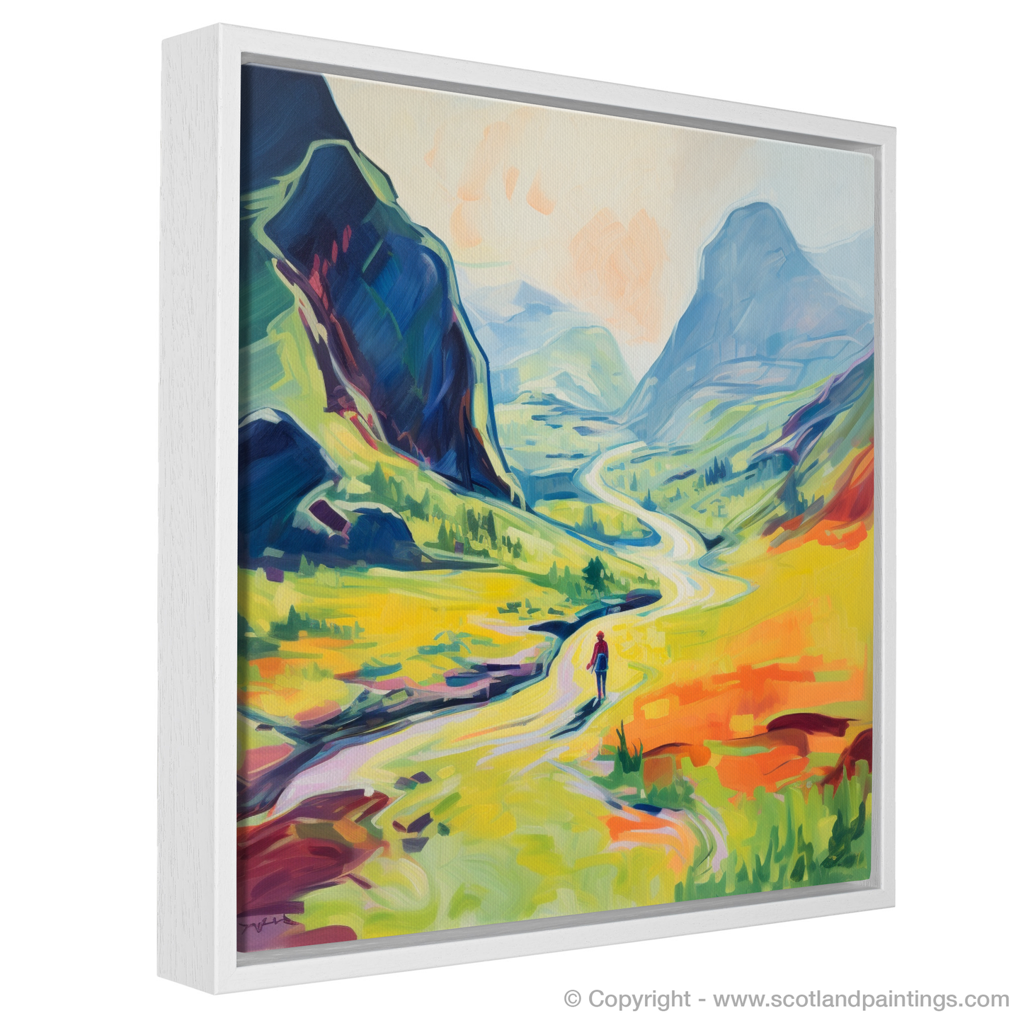 Summer Solitude in Glencoe: A Fauvist Ode to Scotland's Untamed Beauty