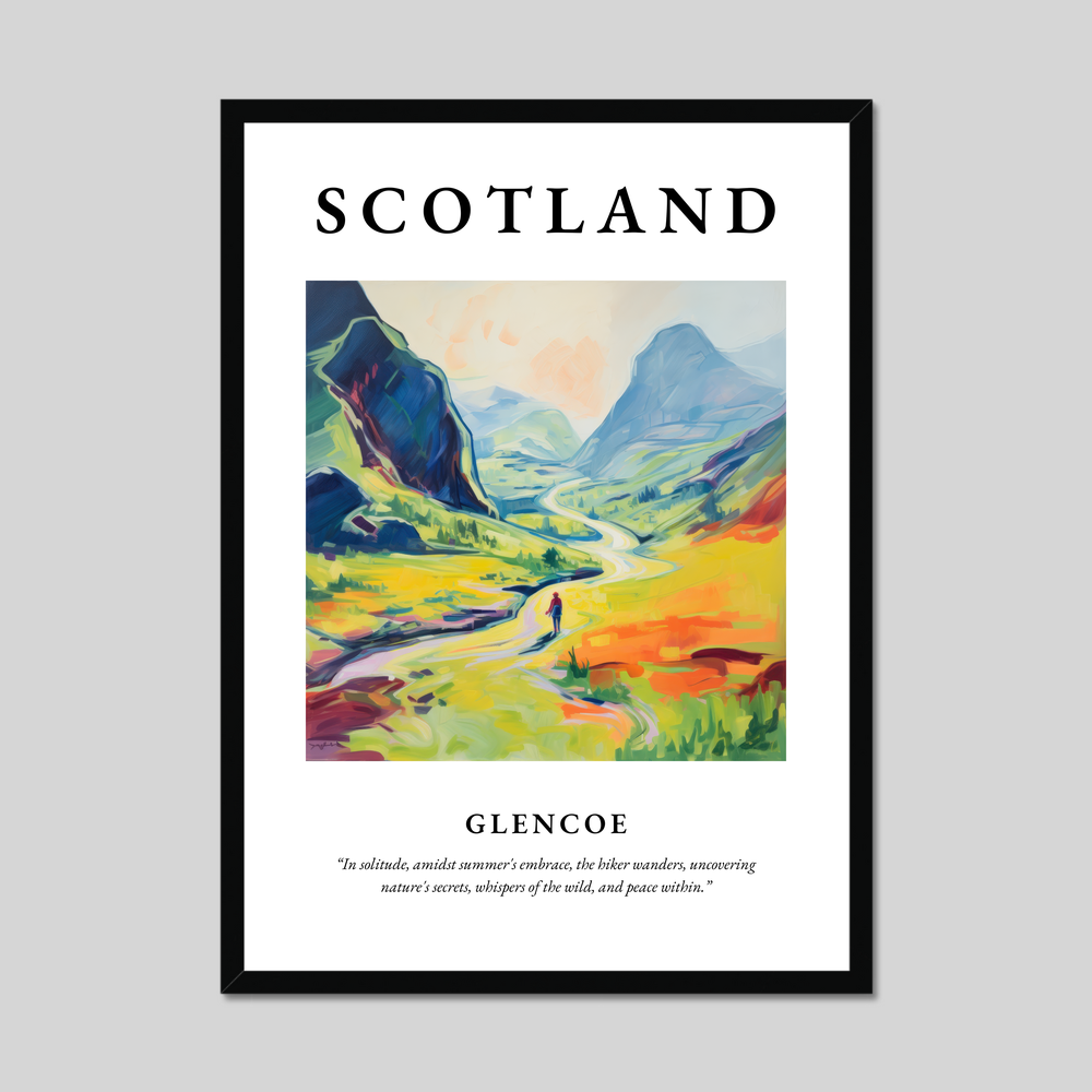 Poster of Glencoe, Scotland.