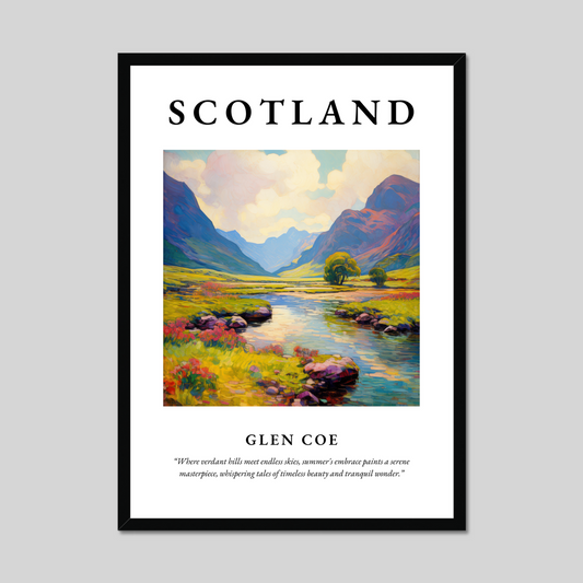 Poster of Glen Coe, Scotland.