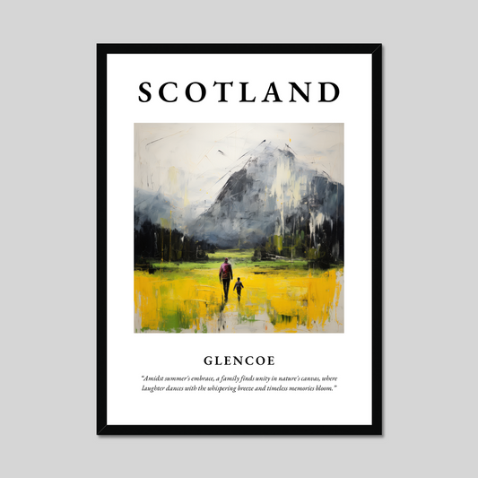 Poster of Glencoe, Scotland.