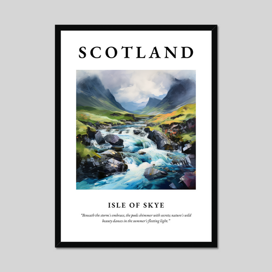 Poster of Isle of Skye, Scotland.