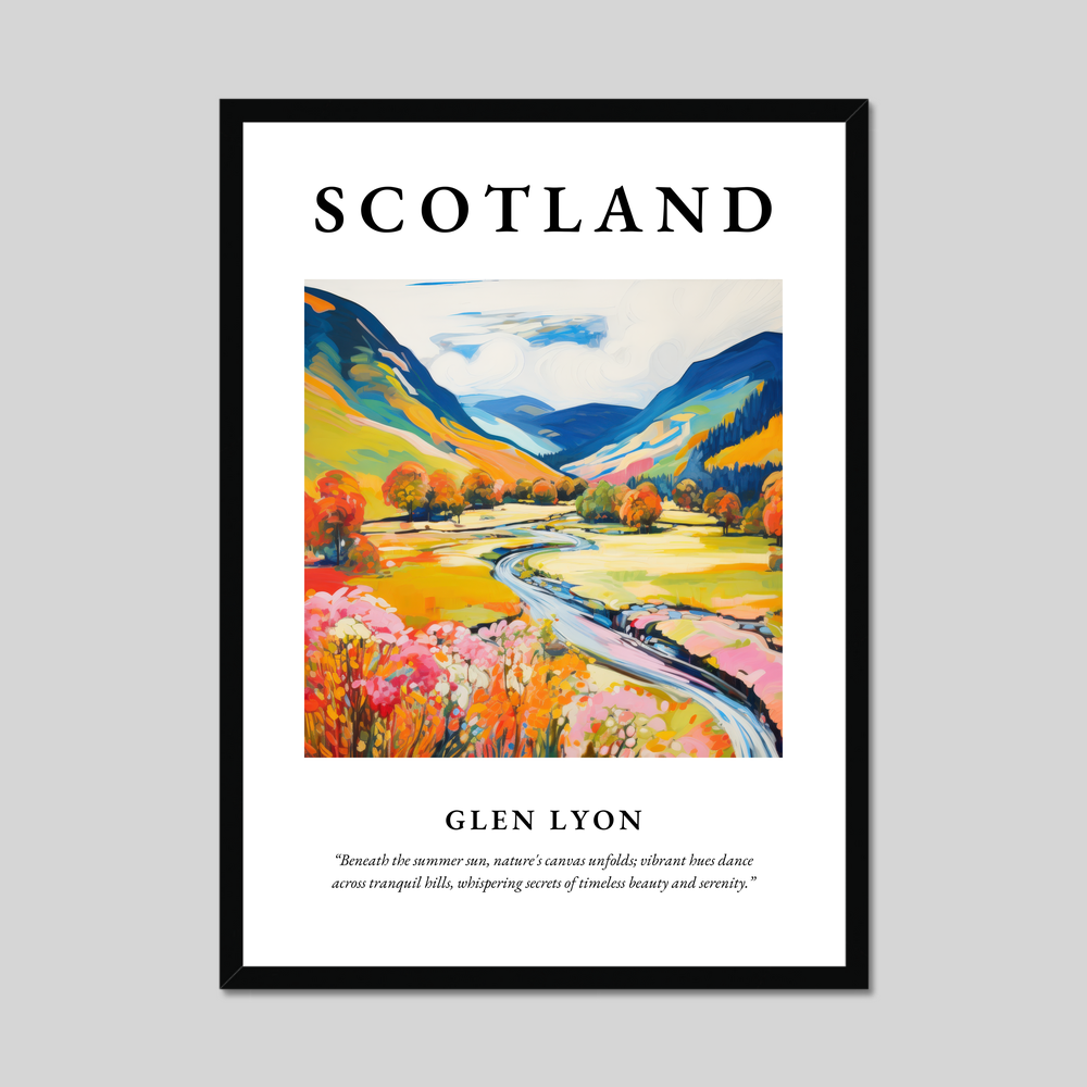 Poster of Glen Lyon, Scotland.