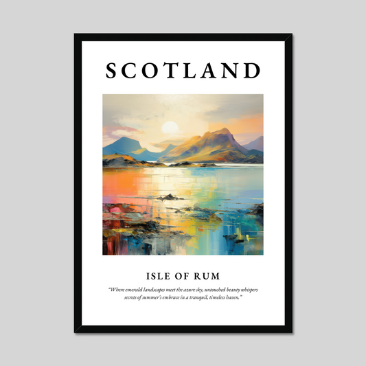 Poster of Isle of Rum, Scotland.