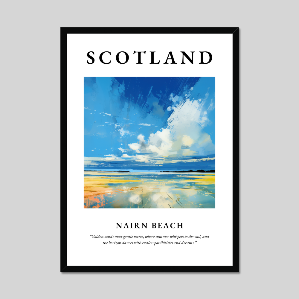 Poster of Nairn Beach, Scotland.