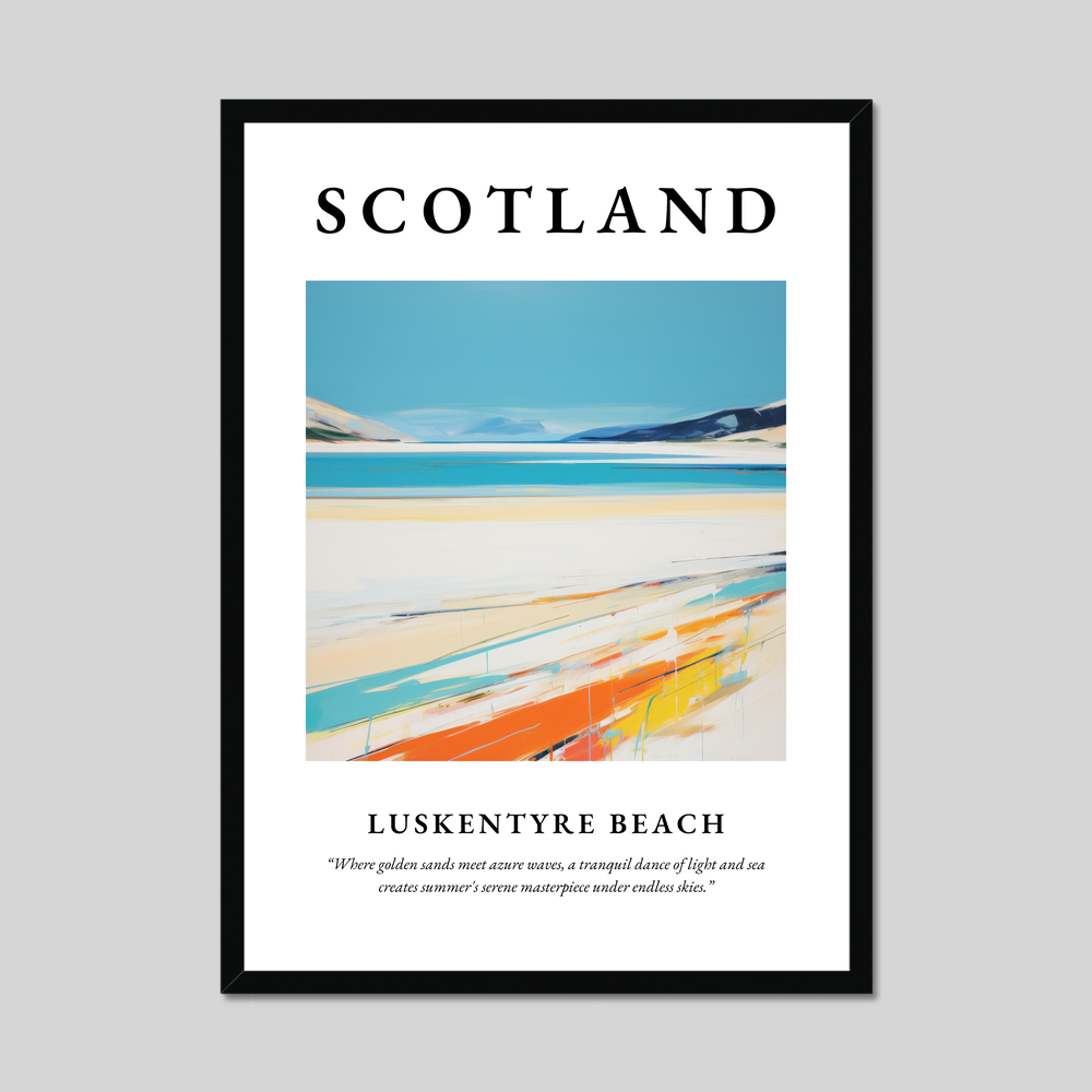 Poster of Luskentyre Beach, Scotland.