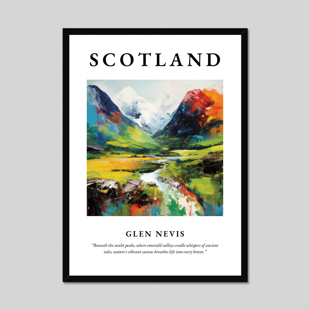 Poster of Glen Nevis, Scotland.