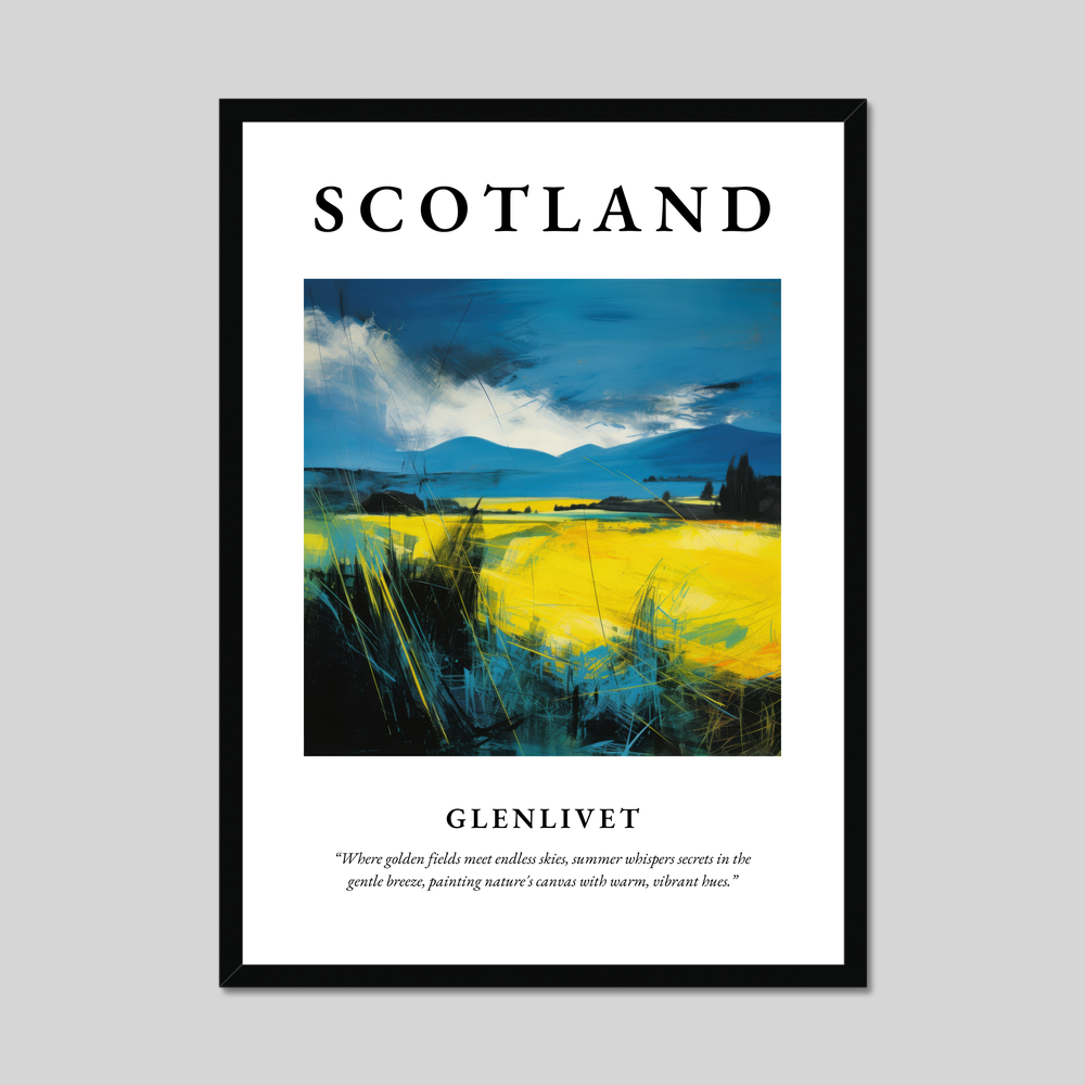 Poster of Glenlivet, Scotland.