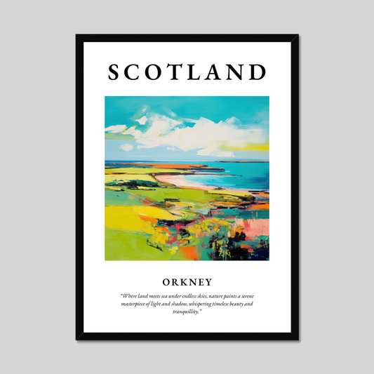 Poster of Orkney, Scotland.