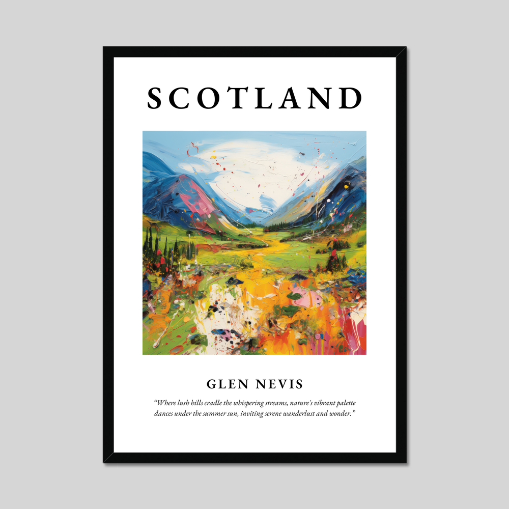 Poster of Glen Nevis, Scotland.