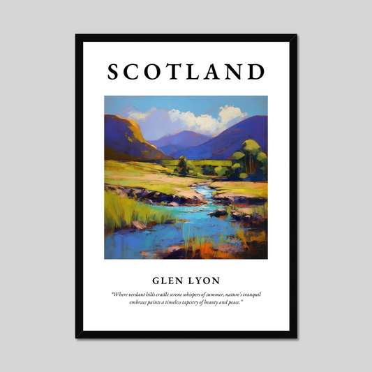 Poster of Glen Lyon, Scotland.