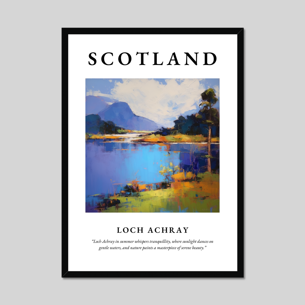 Poster of Loch Achray, Scotland.