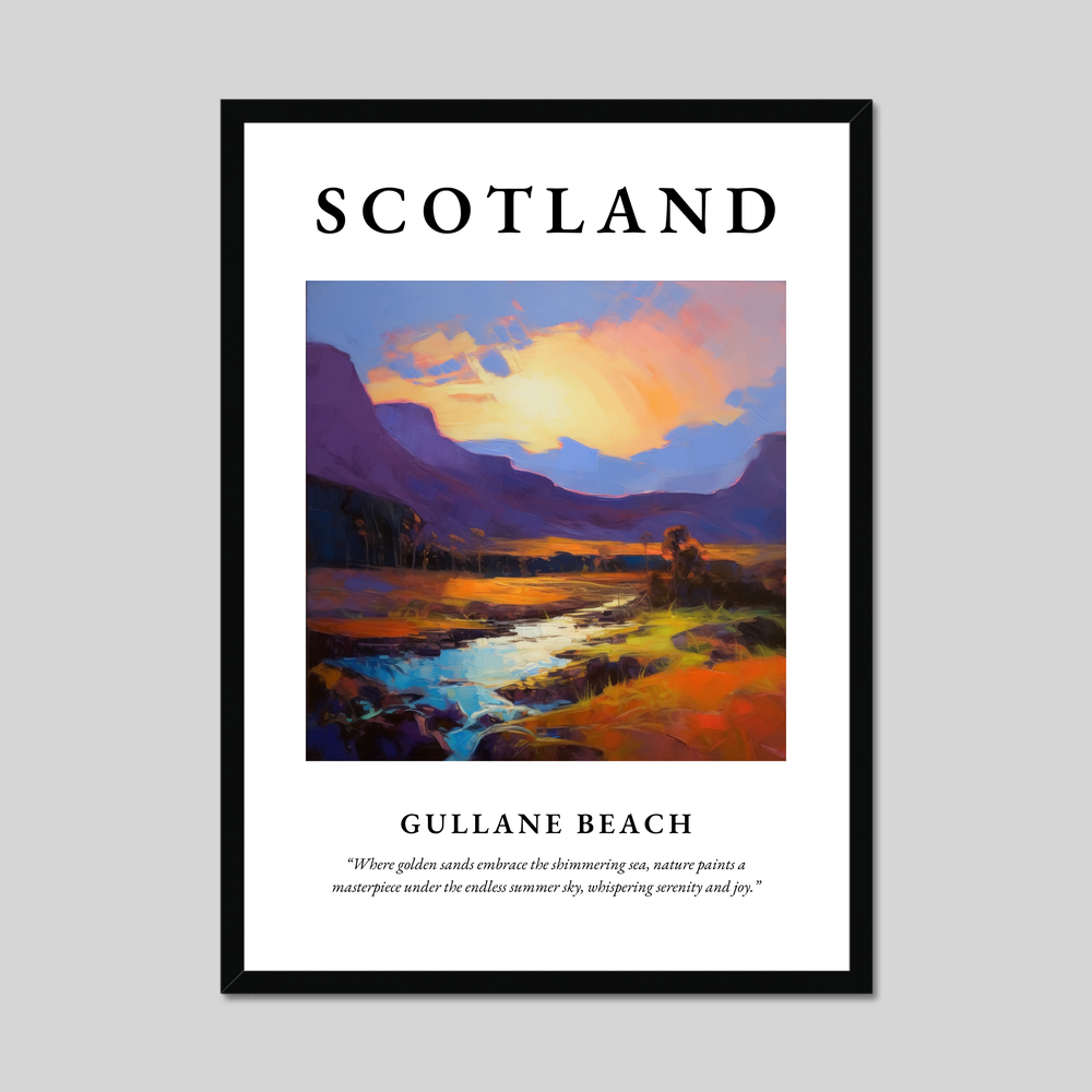 Poster of Gullane Beach, Scotland.