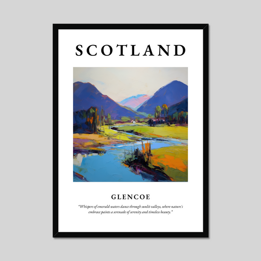 Poster of Glencoe, Scotland.