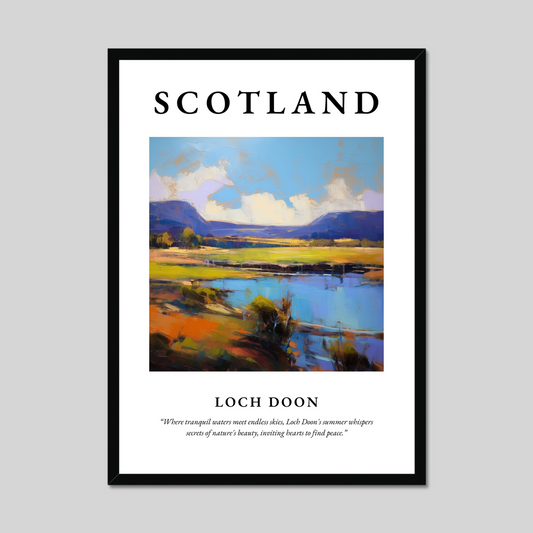 Poster of Loch Doon, Scotland.