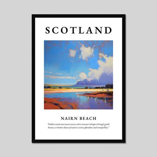 Poster of Nairn Beach, Scotland.