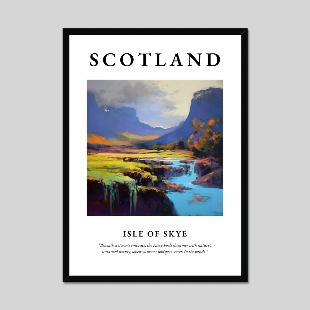 Poster of Isle of Skye, Scotland.