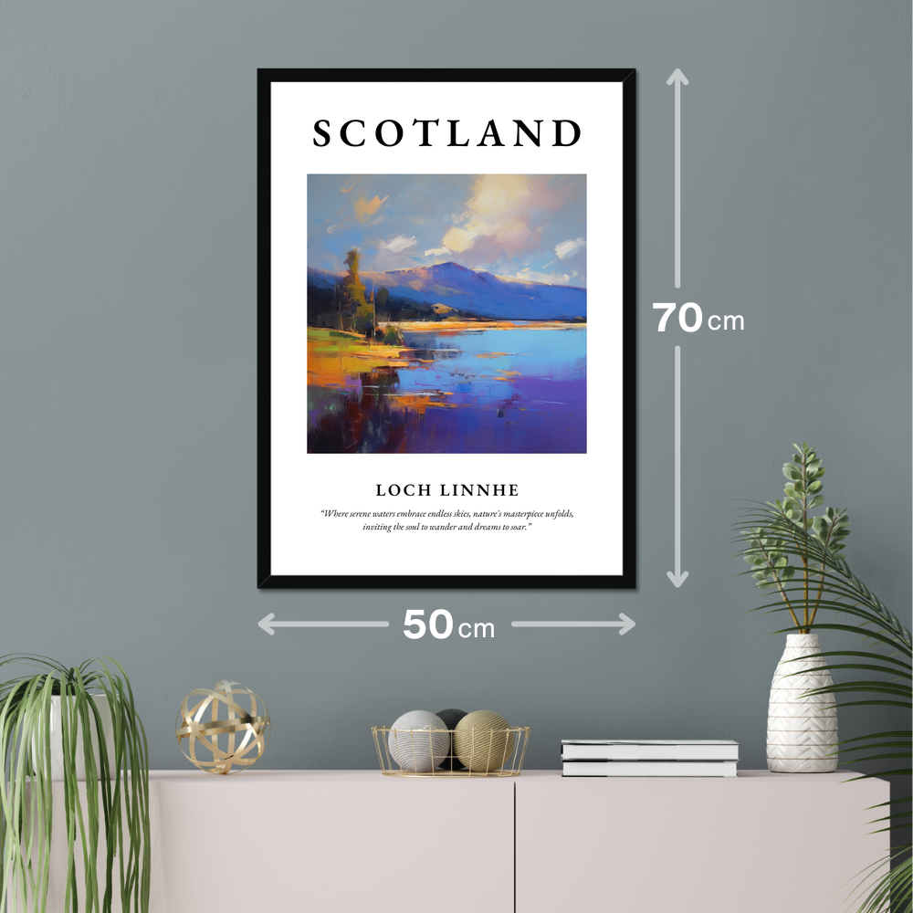 Poster of Loch Linnhe hanging on a wall